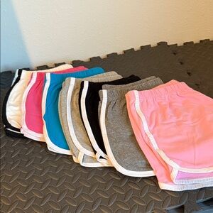 Colorful Athletic Shorts 7 piece Set